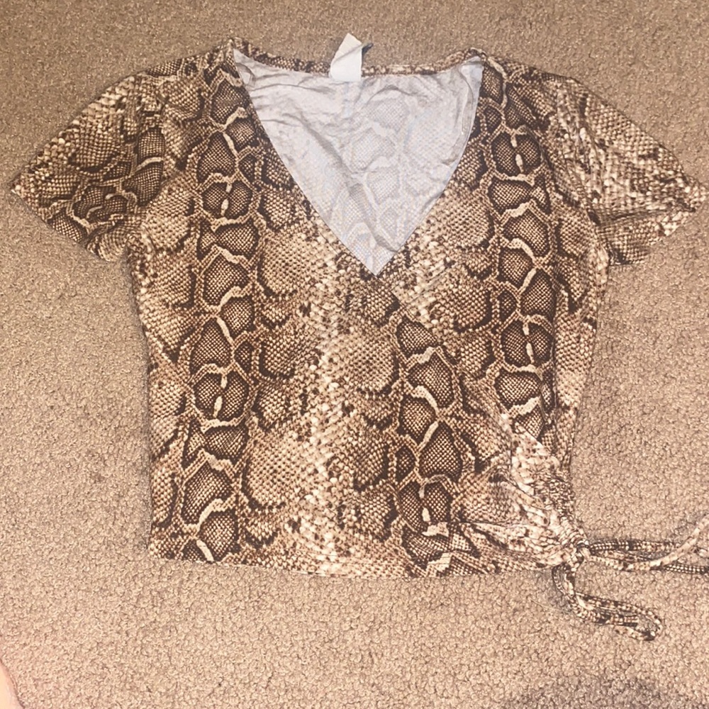 Windsor snake crop top
